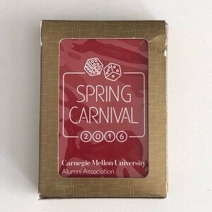 Gemaco Playing Cards GPI. 2016 CMU Spring Carnival
